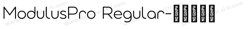 ModulusPro Regular字体转换